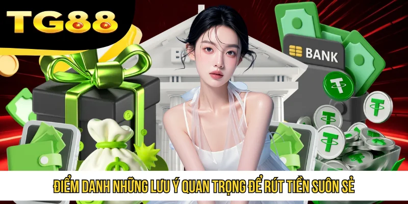 Điểm danh những lưu ý quan trọng để rút tiền suôn sẻ